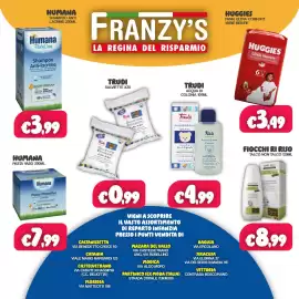 Volantino Franzy's Pagina 3: HUGGIES Little Movers €3,49, Humana Shampoo Anti-lacrime €3,99