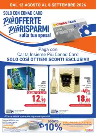 Volantino Conad | MiPremio Pagina 2: Birra Bavaria €12,90, Spumante cuvée bosio brut €18,00