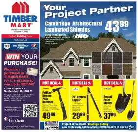Timber Mart flyer Page 1