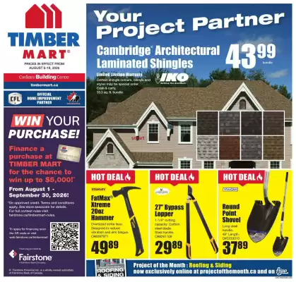 Timber Mart (valid until 19-08)