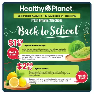 Healthy Planet flyer