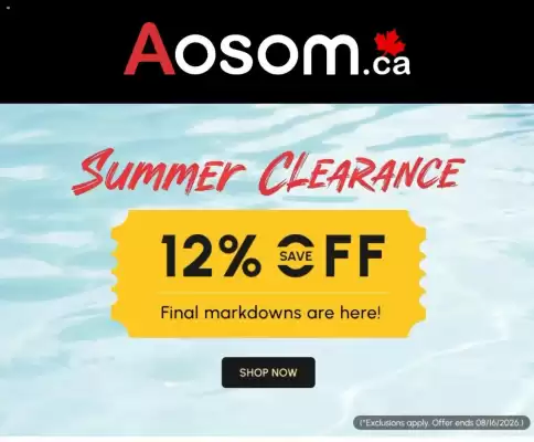 Aosom (valid until 17-08)