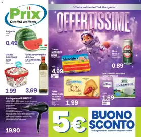 Volantino Prix Quality Pagina 1: Fette Biscottate MULINO BIANCO Le Dorate €1,99, Mozzarella Bustone MONTEFELICE €1,69