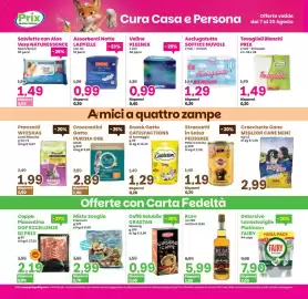 Volantino Prix Quality Pagina 19: Caffè Solubile CRASTAN Ginseng €0,99, Snack Gatto CATISFACTIONS €1,29