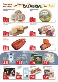 Volantino Issimo supermercado Pagina 2: Salsiccia Catena/Curva Dolce/Piccant Salumi del Castello €1,39