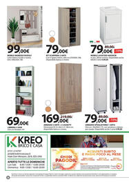 Volantino Kreo Brico e Casa Pagina 8: Mobile ingresso rudolf €99,00, Kit scarpiera 2 ante €79,00