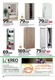 Volantino Kreo Brico e Casa Pagina 8: Mobile ingresso rudolf €99,00, Kit scarpiera 2 ante €79,00