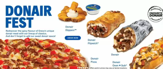 Greco Pizza flyer week 32 Page 1