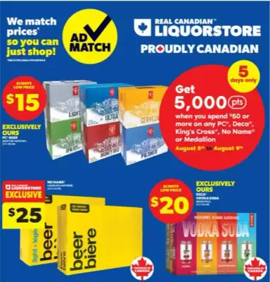 Real Canadian Liquorstore flyer (valid until 11-08)