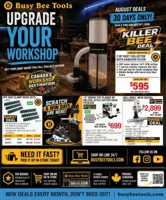 Busy Bee Tools flyer (valid until 31-08)