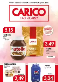 Volantino Carico Cash & Carry Pagina 1: Sammontana Sorbettiera €2,49, PEPSI €3,24