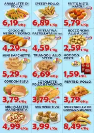 Volantino Mercogel Pagina 2: Cotolette pollo e tacchino €3,79, Mix aperitivo €3,99