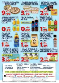 Volantino Mercogel Pagina 4: Pepsi Cola €0,99, San Benedetto The' Pesca e Limone €0,75