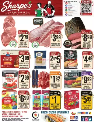 Sharpe's Food Market flyer (valid until 12-08)