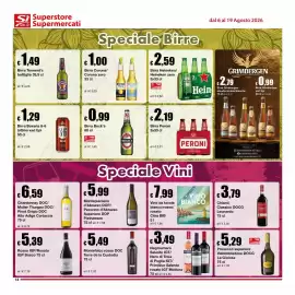 Volantino Sì con te Superstore Pagina 14: Birra Heineken/Heineken zero €2,59, Vino Bianco Citra €7,99