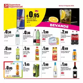 Volantino Sì con te Superstore Pagina 20: Succhi Yoga Pera €1,29, Bibite San Benedetto €0,69