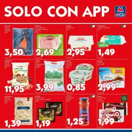 Volantino MEGA Pagina 7: SABELLI Stracciatella €2,95, Spinaci in foglie a cubetti PAREN €3,99