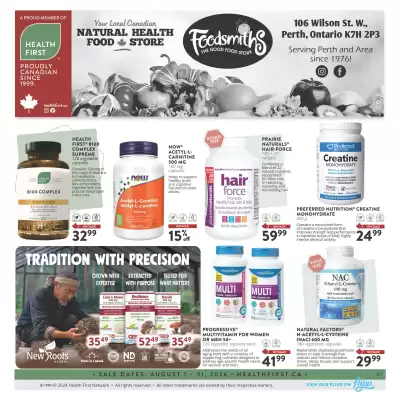 Foodsmiths flyer (valid until 31-08)