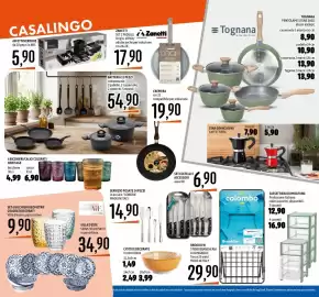 Volantino Emisfero Pagina 24: CASSETTIERA DOMOLIVING €12,90, CIOTOLE DECORATE in porcellana €1,49