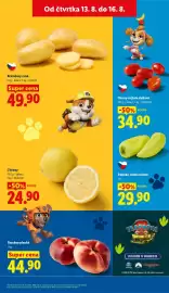 Lidl leták Strana 13: Broskve ploché €44,90, CHERRY RAJČATA DATLOVÁ €34,90