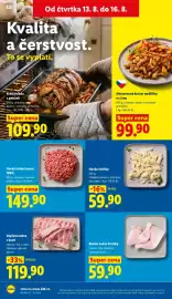 Lidl leták Strana 16: Kuřecí zadní čtvrtky €59,90, Hovězí dršťky €59,90