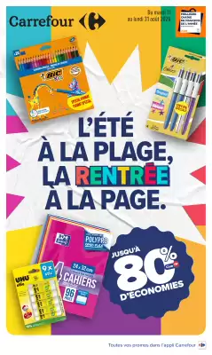 Carrefour | l'été à la plage, la rentrée à la page (valable jusqu'au 24-08)