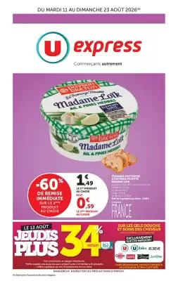 U Express (valable jusqu'au 23-08)