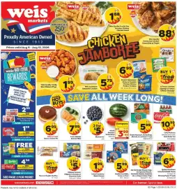 Weis Markets weekly ad week 32 Page 1
