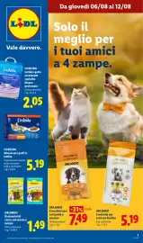 Volantino Lidl settimana 32 Pagina 1: ORLANDO Bastoncini di carne con menta o twister €1,49