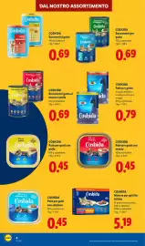 Volantino Lidl settimana 32 Pagina 4: Coshida Paté per gatti con manzo €0,45, Coshida Bocconcini gatto €0,69