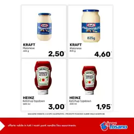 Volantino Iper Tosano settimana 32 Pagina 1: HEINZ Ketchup topdown €3,00, KRAFT Maionese €4,60