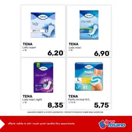 Volantino Iper Tosano settimana 32 Pagina 3: TENA Lady maxi night €8,35, TENA Lady maxi €6,90