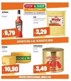 Volantino Stop&Shop Pagina 1: RODEZ forme €10,50, STRIANESERI PELATI ITALIANI €2,49