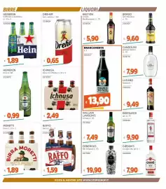 Volantino Stop&Shop Pagina 3: Ichnusa birra non filtrata €2,49, Generous Gin Original €19,90