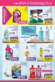PlusMarket akciós újság Oldal 2: Ajax általános tisztítószer €690,00, Cif súrolókrém €1.090,00