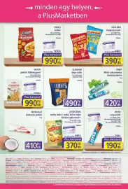 PlusMarket akciós újság Oldal 8: Mogyi földimogyoró €990,00, Elephant chips-tallér €490,00