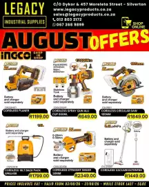 Legacy Industrial Supplies catalogue Page 3: Ingco cordless vacuum extented €1.449,00