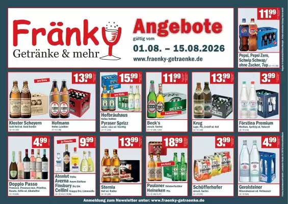 Fränky Getränke (gültig bis 15-08)