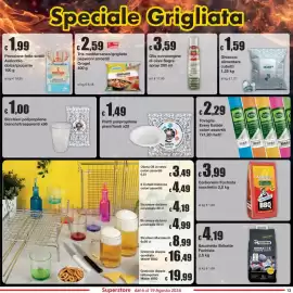 Volantino Sì con te Pagina 13: Bicchieri polipropilene bianchi/trasparenti €1,00, Tovaglia Every Estate €2,29