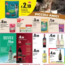 Volantino Sì con te Pagina 21: Migliorcanе Unico Monoproteico prosciutto/tacchino €0,65, Cynar €8,99