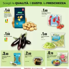 Volantino Sì con te Pagina 3: Chips di verdure €2,99, Poker rucola e carote Ambruosi e Viscardi €0,79