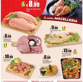 Volantino Sì con te Pagina 4: Spiedini misti fatti a mano €10,99, Grigliata mista di suino Italia €6,99