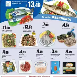 Volantino Sì con te Pagina 6: Vongole alla marinara Vongoplà €4,90, Gamberi luxus Riunione €4,49