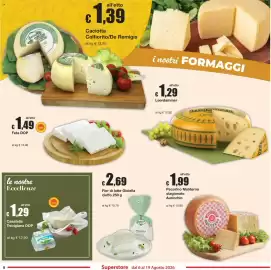 Volantino Sì con te Pagina 8: Pecorino Moliterno stagionato Auricchio €1,99, Casatella Trevigiana DOP €1,29