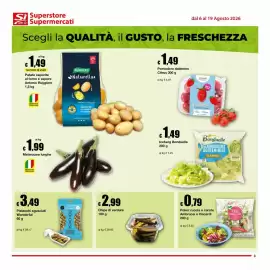 Volantino Sì con te Supermercati Pagina 3: Poker rucola e carote Ambruosi e Viscardi €0,79, Chips di verdure €2,99