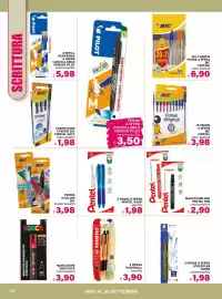 Volantino Il Gigante Pagina 12: Marcatore permanente Pentel Pen €2,90, Penne a sfera BIC Cristal €3,98