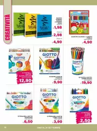 Volantino Il Gigante Pagina 16: PASTELLI GIOOTTO SUPERLACCATO €19,90, PENNARELLI GIOTTO TURBO COLOR €3,90