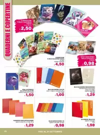 Volantino Il Gigante Pagina 20: MAXI QUADERNO COLOR €1,00, MAXI QUADERNO MONOCROMO €1,29