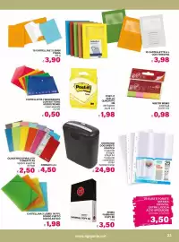 Volantino Il Gigante Pagina 23: DISTRUGGI DOCUMENTI ISNATCH €24,90, Cartellina 3 lembi in PPL €1,98