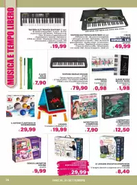 Volantino Il Gigante Pagina 26: TASTIERA ELETTRONICA BONTEMPI €19,99, Le Lavagne Educative Montessori Lisciani €8,40
